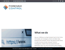 Tablet Screenshot of forensiccontrol.com